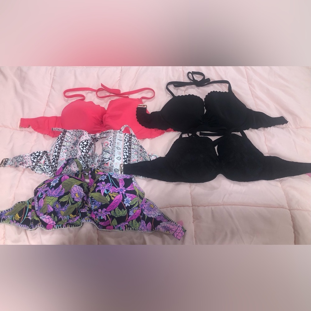 Victoria’s Secret Padded Underwater Halter Tops (set of 5)